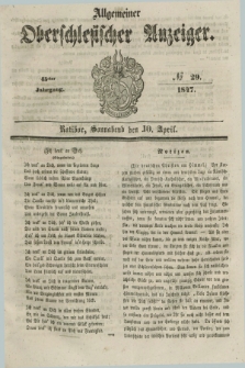 Allgemeiner Oberschlesischer Anzeiger. Jg.45, № 29 (10 April 1847)