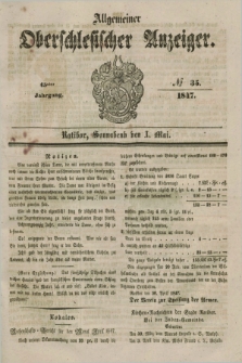Allgemeiner Oberschlesischer Anzeiger. Jg.45, № 35 (1 Mai 1847)