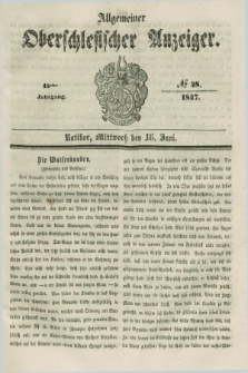 Allgemeiner Oberschlesischer Anzeiger. Jg.45, № 48 (16 Juni 1847)
