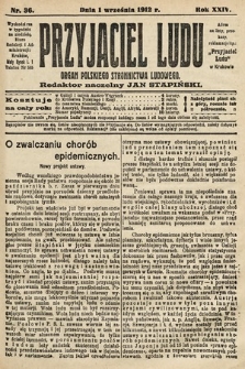 Przyjaciel Ludu : organ Polskiego Stronnictwa Ludowego. 1912, nr 36