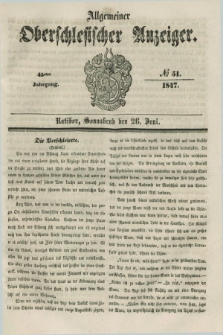 Allgemeiner Oberschlesischer Anzeiger. Jg.45, № 51 (26 Juni 1847)