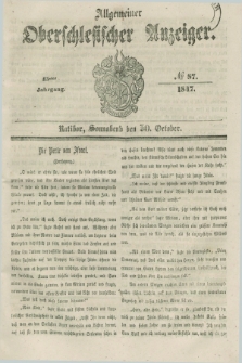 Allgemeiner Oberschlesischer Anzeiger. Jg.45, № 87 (30 October 1847)
