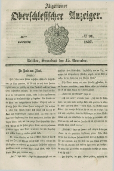 Allgemeiner Oberschlesischer Anzeiger. Jg.45, № 91 (13 November 1847)