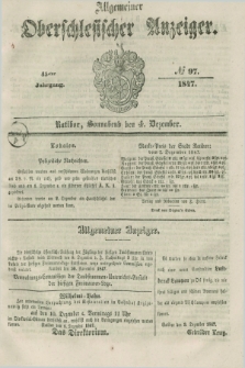 Allgemeiner Oberschlesischer Anzeiger. Jg.45, № 97 (4 Dezember 1847)
