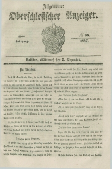 Allgemeiner Oberschlesischer Anzeiger. Jg.45, № 98 (8 Dezember 1847)