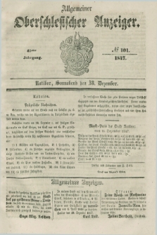 Allgemeiner Oberschlesischer Anzeiger. Jg.45, № 101 (18 Dezember 1847)