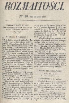 Rozmaitości : oddział literacki Gazety Lwowskiej. 1825, nr 29