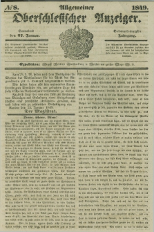 Allgemeiner Oberschlesischer Anzeiger. Jg.47, № 8 (27 Januar 1849)