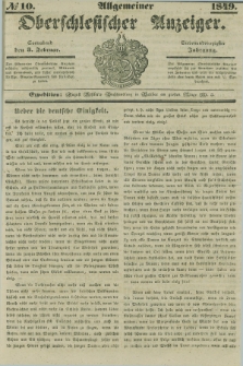 Allgemeiner Oberschlesischer Anzeiger. Jg.47, № 10 (3 Februar 1849)