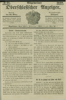 Allgemeiner Oberschlesischer Anzeiger. Jg.47, № 21 (14 März 1849)