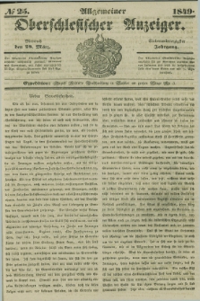 Allgemeiner Oberschlesischer Anzeiger. Jg.47, № 25 (28 März 1849)