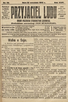 Przyjaciel Ludu : organ Polskiego Stronnictwa Ludowego. 1912, nr 39