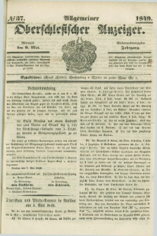 Allgemeiner Oberschlesischer Anzeiger. Jg.47, № 37 (9 Mai 1849)