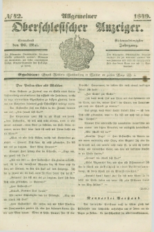 Allgemeiner Oberschlesischer Anzeiger. Jg.47, № 42 (26 Mai 1849)