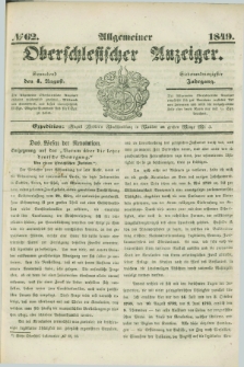 Allgemeiner Oberschlesischer Anzeiger. Jg.47, № 62 (4 August 1849)