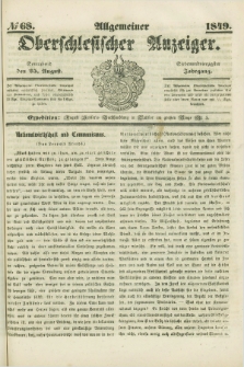 Allgemeiner Oberschlesischer Anzeiger. Jg.47, № 68 (25 August 1849)