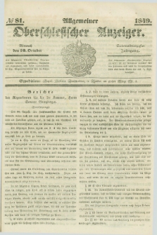 Allgemeiner Oberschlesischer Anzeiger. Jg.47, № 81 (10 October 1849)