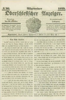 Allgemeiner Oberschlesischer Anzeiger. Jg.47, № 86 (27 October 1849)