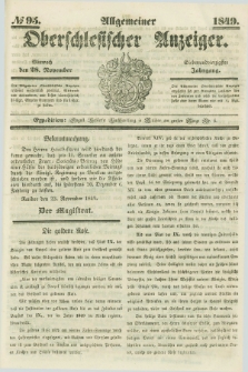 Allgemeiner Oberschlesischer Anzeiger. Jg.47, № 95 (28 November 1849)