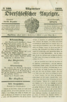 Allgemeiner Oberschlesischer Anzeiger. Jg.47, № 100 (15 Dezember 1849)