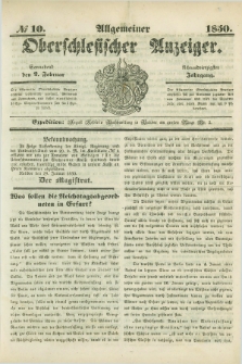 Allgemeiner Oberschlesischer Anzeiger. Jg.48, № 10 (2 Februar 1850)