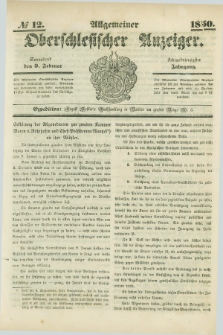 Allgemeiner Oberschlesischer Anzeiger. Jg.48, № 12 (9 Februar 1850)