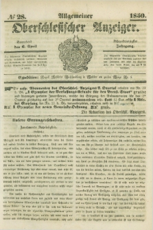 Allgemeiner Oberschlesischer Anzeiger. Jg.48, № 28 (6 April 1850)