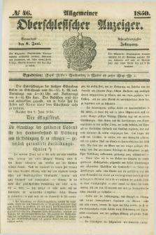 Allgemeiner Oberschlesischer Anzeiger. Jg.48, № 46 (8 Juni 1850)