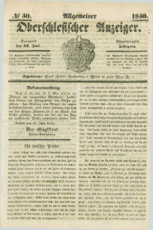 Allgemeiner Oberschlesischer Anzeiger. Jg.48, № 50 (22 Juni 1850)