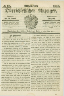 Allgemeiner Oberschlesischer Anzeiger. Jg.48, № 68 (24 August 1850)