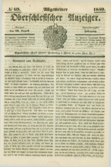 Allgemeiner Oberschlesischer Anzeiger. Jg.48, № 69 (28 August 1850)