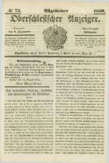 Allgemeiner Oberschlesischer Anzeiger. Jg.48, № 72 (7 September 1850)