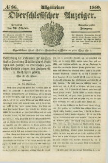 Allgemeiner Oberschlesischer Anzeiger. Jg.48, № 86 (26 Oktober 1850)