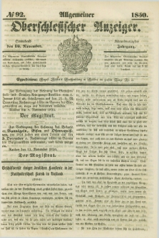 Allgemeiner Oberschlesischer Anzeiger. Jg.48, № 92 (16 November 1850)