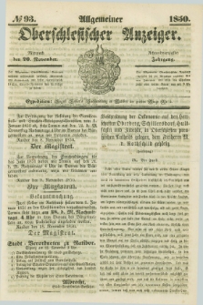 Allgemeiner Oberschlesischer Anzeiger. Jg.48, № 93 (20 November 1850)