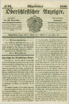 Allgemeiner Oberschlesischer Anzeiger. Jg.48, № 94 (23 November 1850)