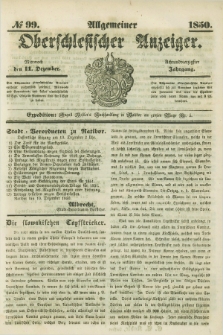 Allgemeiner Oberschlesischer Anzeiger. Jg.48, № 99 (11 Dezember 1850)