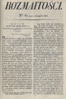 Rozmaitości : oddział literacki Gazety Lwowskiej. 1825, nr 44