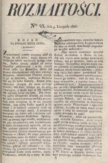 Rozmaitości : oddział literacki Gazety Lwowskiej. 1825, nr 45