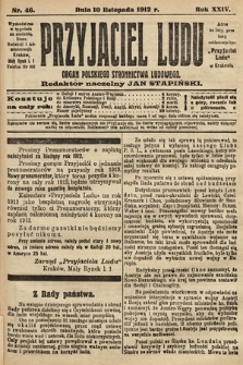 Przyjaciel Ludu : organ Polskiego Stronnictwa Ludowego. 1912, nr 46