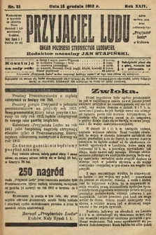 Przyjaciel Ludu : organ Polskiego Stronnictwa Ludowego. 1912, nr 51