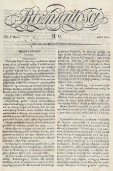 Rozmaitości : pismo dodatkowe do Gazety Lwowskiej. 1837, nr 9