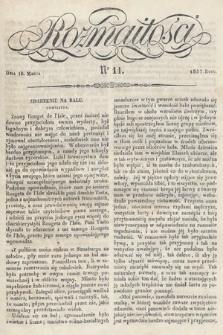 Rozmaitości : pismo dodatkowe do Gazety Lwowskiej. 1837, nr 11