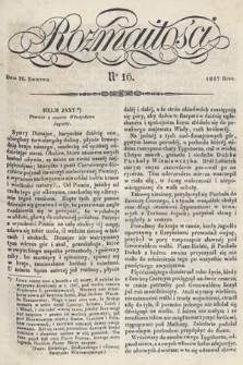 Rozmaitości : pismo dodatkowe do Gazety Lwowskiej. 1837, nr 16