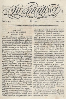 Rozmaitości : pismo dodatkowe do Gazety Lwowskiej. 1837, nr 19