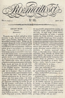 Rozmaitości : pismo dodatkowe do Gazety Lwowskiej. 1837, nr 22