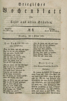 Briegisches Wochenblatt für Leser aus allen Ständen. [Jg.31], No. 6 (5 Februar 1839)