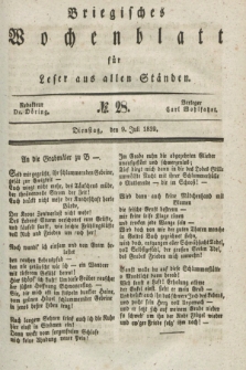 Briegisches Wochenblatt für Leser aus allen Ständen. [Jg.31], No. 28 (9 Juli 1839)