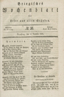 Briegisches Wochenblatt für Leser aus allen Ständen. [Jg.31], No. 50 (10 Dezember 1839)