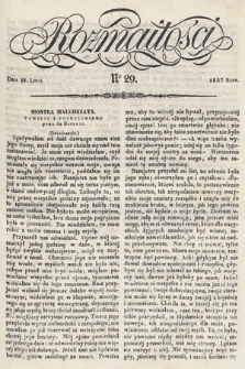 Rozmaitości : pismo dodatkowe do Gazety Lwowskiej. 1837, nr 29